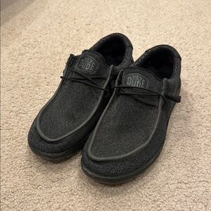 Hey Dude Men's Black Slip-On Loafers